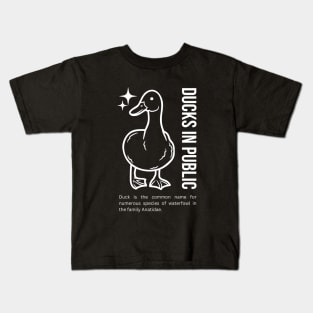 Ducks In Public. Kids T-Shirt